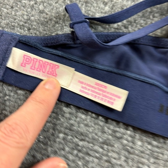 PINK by Victoria’s Secret Blue Wear Everywhere Wireless Lightly Lined size: 32C - Picture 5 of 7